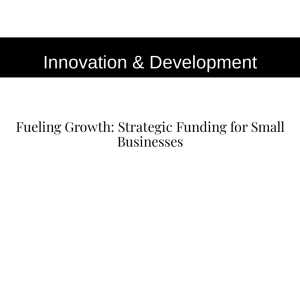 Fueling Growth: Strategic Funding for Small Businesses