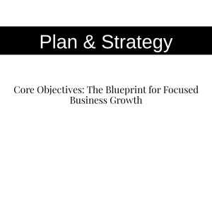 Core Objectives: The Blueprint for Focused Business Growth