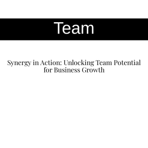 Synergy in Action: Unlocking Team Potential for Business Growth
